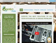 Tablet Screenshot of goslyn-asia.com